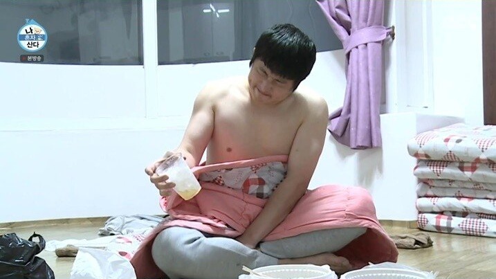 자연스럽게 신음 터진 기안84 - 꾸르