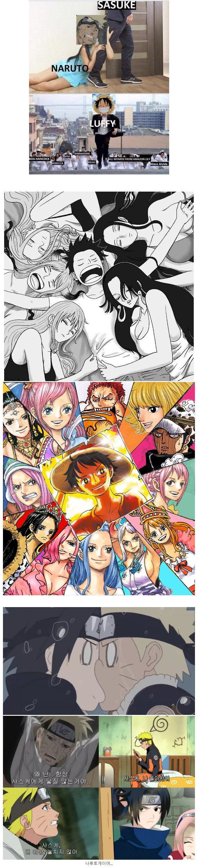 루피와 나루토의 가장 큰 차이