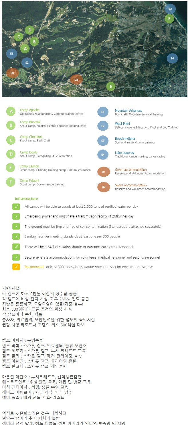잼버리 개최에 진심이었던 고성군의 진행 계획